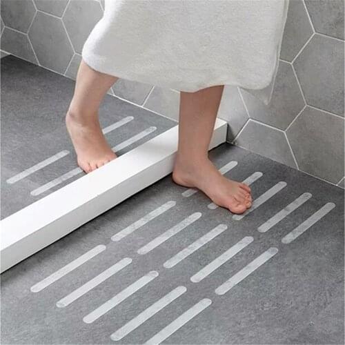 10/20/25pcs Anti Slip Strips Transparent Shower Stickers Bath Safety Strips Non Slip Strips for Bathtubs Showers Stairs Floors