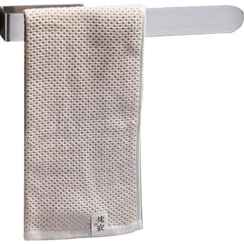 Self-adhesive Stainless Steel Free Punch Bracket Towel Holder Bathroom Accessories Waterproof Clothes Hanger Slipper Rack