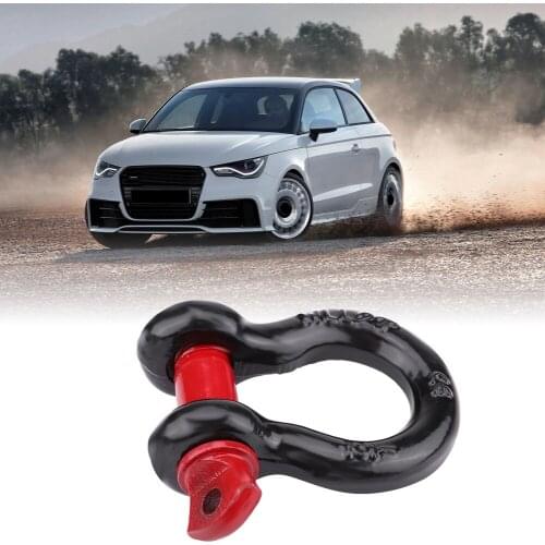 1pc Heavy Duty Galvanized Shackles D Ring 2T 4,400lbs Capacity Shackle Mount For Vehicle Recovery Towing Dropshipping New
