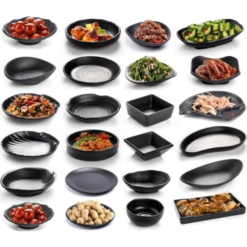 Snack plate Soy sauce plate flavor plate dipping plate plastic plate lamine hot pot tableware cold dish plate creative plate