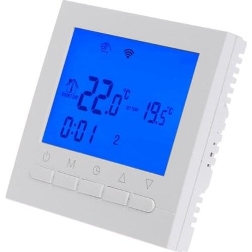 16A AC 220V WIFI Gas Boiler Heating Thermostat Water/Electric Heating System WIFI Thermostat APP Controls for Warm Floor63HF