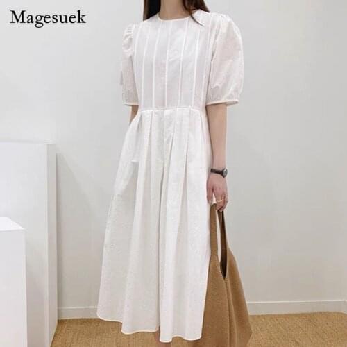Vintage Women Long Dress Korean Elegant Candy Color Summer Dress 2021 New Loose Maxi Dresses Party Dresses Female Vestidos 14513