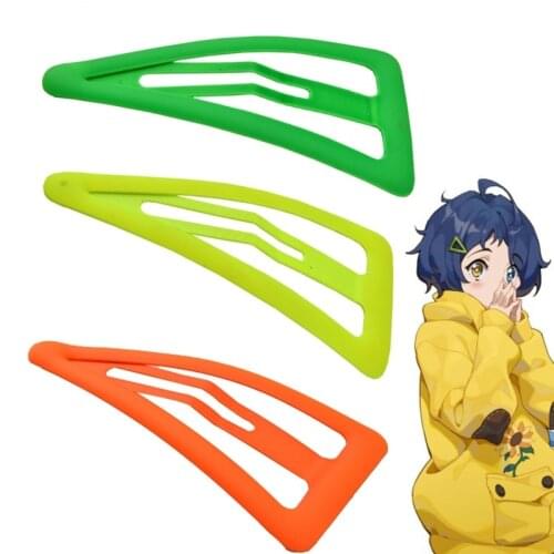 WONDER EGG PRIORITY Ohto Ai Cosplay Hair Clip Props Woman Lolita Triangle Hairpin Headwear Accessories