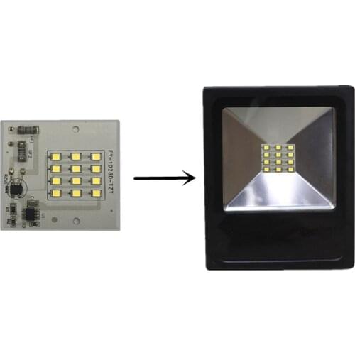 1PCS 10PCS 50PCS SMD 10W 2835 LED Lamp Bulbs PCB, Dimmable Integrated Smart IC Driver 6500K 10W 220V blubs Flood light Downlight