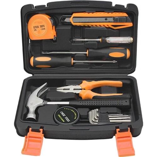 13/14/15/18pcs Hardware Maintenance Tools Adjustable Wrench Screwdriver Claw Hammer Repairing Tools JS22