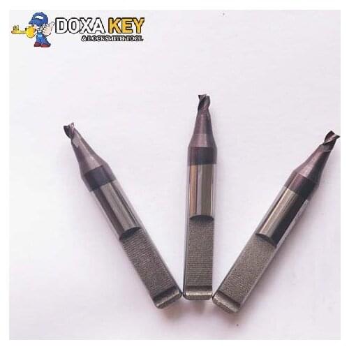 2pcs/lot 3 tooth key cutter WC011A 2.5mm carbide end milling cutter RIC05304B for KEYLINE Bianchi 994 Laser key cutting machines