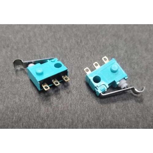 2pcs original for Panasonic turquoise ASQ10418 ultra-small waterproof micro switch with bent lever