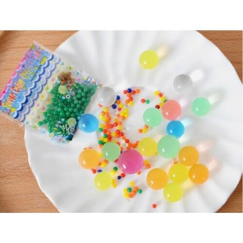 7bags/lot Healthy non-toxic Hydroponic Flowers Water Pearls Ocean Baby Crystal Soil Aquarium Decoration 7 different colors