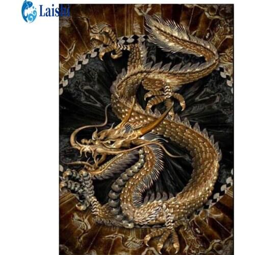DIY Diamond Painting Golden dragon Full Square/Round Drill 5D Diamond Embroidery Sale Diamond Picture of Rhinestones Home Decor