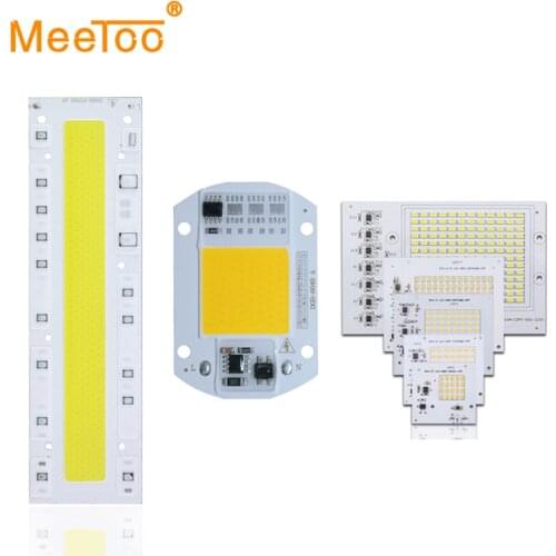 COB LED Lamp Chip 20W 30W 50W 70W 90W 100W 150W LED COB Bulb Lamp 220V Smart IC Cold Warm White LED Spotlight Floodlight Chip