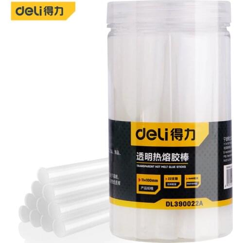 Deli Hot Melt Glue Stick 22 PCS/Set 11x100mm EVA Material DIY Tools Hot Melt Glue Gun Accessories Repair Tool Accessories