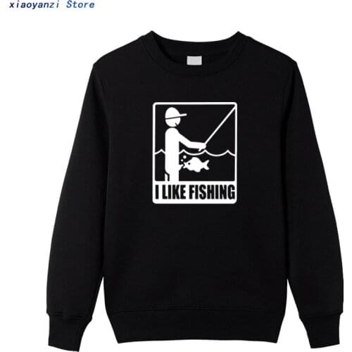 I Like Fishing Angler men sweatshirts Angling Adult Design sportswear unisex pullovers Soft Breathable hoodies Cotton Camiseta