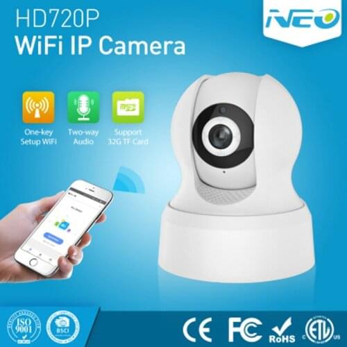 NEO WiFi Indoor PT IP Camera Smart Wireless Indoor PTZ Camera WiFi Series HD Camera Night Vision System Compatible