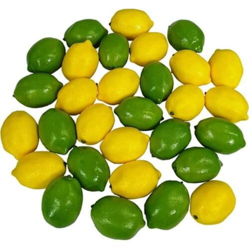 Artificial Lemons And Limes Fake Fruit Lemons Artificial Lifelike Simulation Lemon For Home House Kitchen Party Decoration