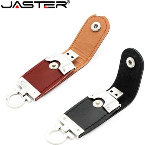 JASTERLeather USB 2.0 Flash Drive Pendrive 4GB 8GB 16GB 32GB 64GB commercial Pen drive creative usb stick Free Logo Debossed