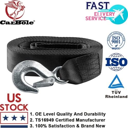 Carbole 100% Brand new and High quality Deluxe Boat Trailer Replacement Winch Strap 2" X20' 10000LB With Snap Hook Quick