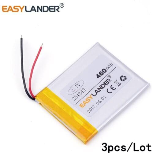 3pcs /Lot 3.7v lithium Li ion polymer rechargeable battery Meizu MINI Play M6 sl / TL edition dedicated battery254343 460mAh