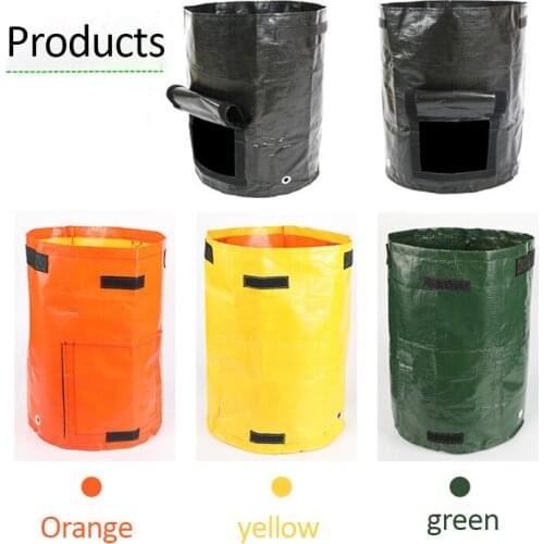 New Potato Planting Bag Tomato Vegetable Plant Growth Bag Breathable Moisture Cultivation Planting Woven Fabric Bags Garden Tool