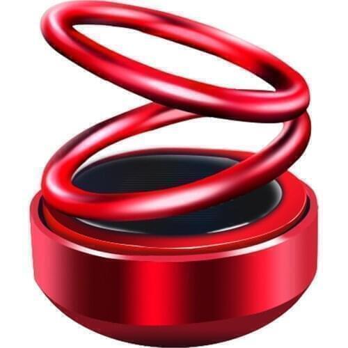 Solar Double Ring Car Perfume Air Freshener For Ford B-MAX EcoSport Edge Escape Explorer Focus 4 3 Kuga 2 S-MAX 2