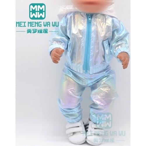 Clothes for doll fits 43cm-45cm toy new born doll accessories Casual suits, jackets, shoes Christmas gifts for kids