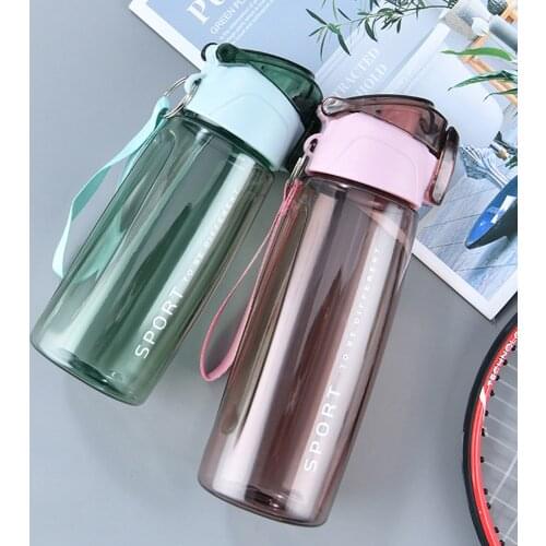 New 850ML Sports Water Bottle BPA Free Portable Leak-proof Shaker bottle Plastic Drinkware Outdoor Tour Gym Free Shipping Items