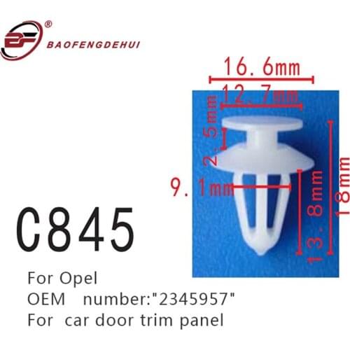 Car Positioner For Opel 2345957 Door Trim Panel Fastener