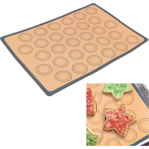 Baking Sheet Tray Liner Mat For Cake Cookie Macaron Silicone Baking Mat Pad Cake Pad Non-Stick Rolling Dough Mat