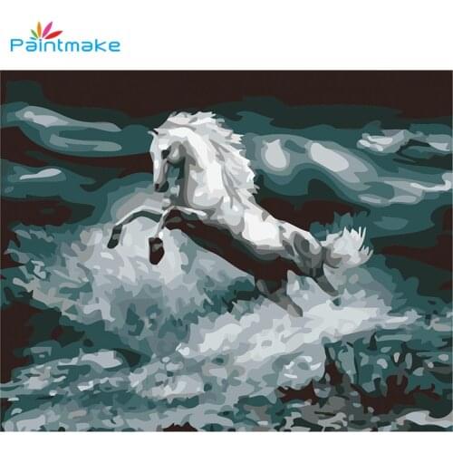 Paintmake DIY Paint By Numbers For Kids Adult Digital Oil Painting On Canvas Horse Home Wall Art Decorative paintings