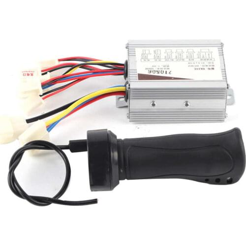 E-bike 36V 500W Brush Controller with Throttle Grip Set Electric Bicycle Scooter Tricycles Motor Speed Controller Throttle Set