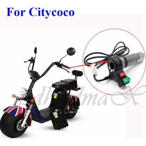Citycoco throttle handle 60V universal speed gear switch with horn is suitable for China Harley citycoco electric scooter