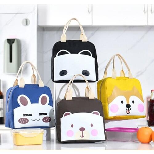 Cartoon Priting Lunch Bags Aluminum Foil Meal Bag Portable Outdoor Travel Thermal Storage Box Large-capacity Thicken Container
