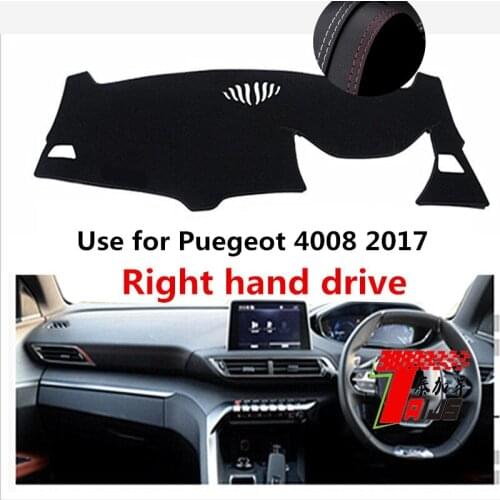 TAIJS Factory Casual Sun Shade Leather Car Dashboard Cover For Peugeot 4008 2017 Right hand drive