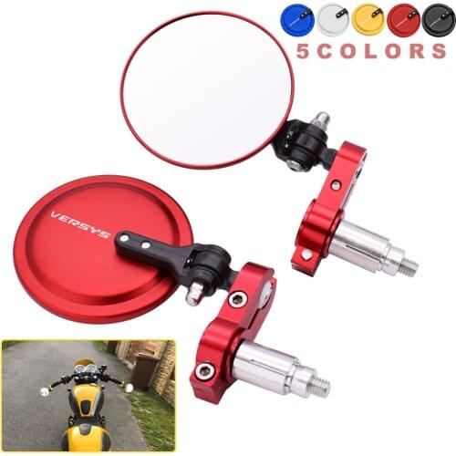 22mm Motorcycle Mirror Aluminum Handle Bar End Rearview Side Mirrors For KAWASAKI VERSYS 1000 VERSYS1000 2015-2019 2020 2021