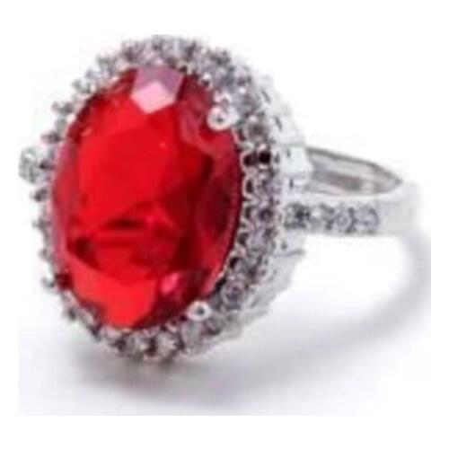 Womens ring with zircon stone. silver plated. cheap aesthetic rings. standard size