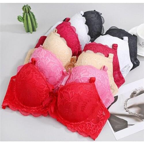 Women Padded Lingerie Brassiere Sexy Lace Floral Bra Bralette Underwear 2018