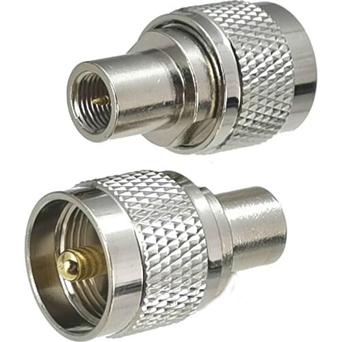 1pcs Connector Adapter UHF PL259 Male Plug to FME Male Plug RF Coaxial Converter Straight New Brass