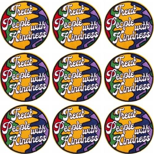 Pulaqi 10PCS Letter Patch Wholesale Patch DIY Iron On Patches For Clothing Punk Hippie Cartoon Wholesale Dropship Custom Patch