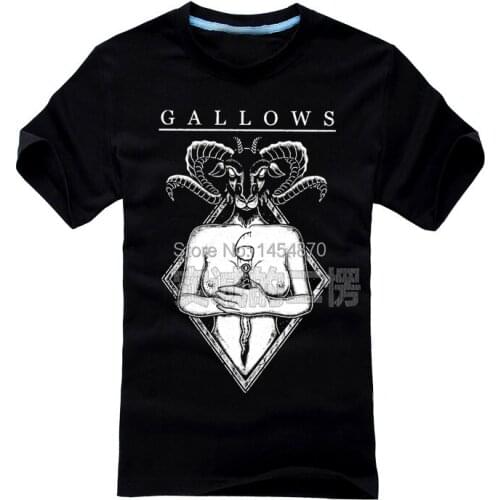 10 Kinds Hardcore Style Gallows Rock Brand Shirt 3D Demon Goat Skull Dark Metal Punk Fitness 100%Cotton Skateboard Camiseta