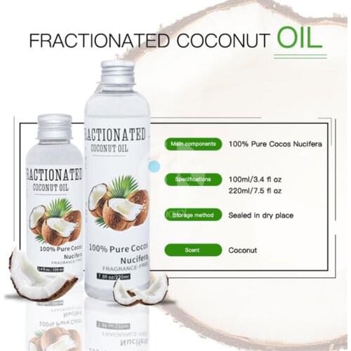 100% Natural Organic Extra Virgin Coconut Oil Thailand Best Cold Press Coconut Oil Skin Hair Care Essential Oil