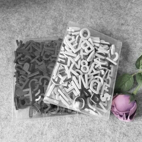 180PCS DIY magnet letters wall Alphabet refrigerator stickers Refrigerator magnet sticker foam black and white letters
