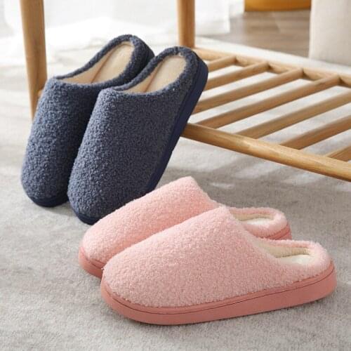 2020 Slippers Women Indoor House Plush Soft Cute Cotton Slippers Shoes Non-slip Floor Home Slippers Women Slides for Bedroom