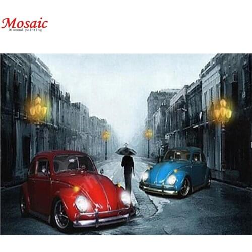 5D DIY Diamond Painting Car Diamond Embroidery Landscape Full Square Mosaic Picture Of Rhinestone Home Decor Gift