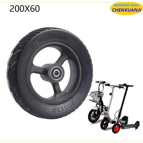 Lightning Shipment 8 Inch 200x60 Electric Scooter Balancing Vehicle Solid Tire Tyres with Aluminum Wheel Hub 200*60 Tyre