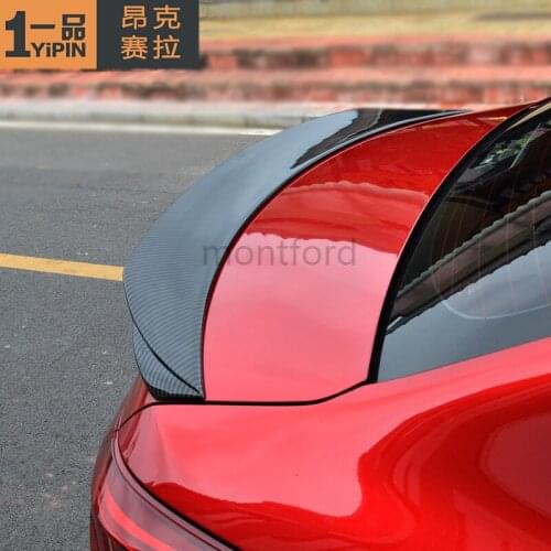 Car Styling For Mazda 3 Axela sedan 4 doors 2014 2015 2016 2017 ABS Plastic Material Unpainted Color Rear Trunk Spoiler Wing