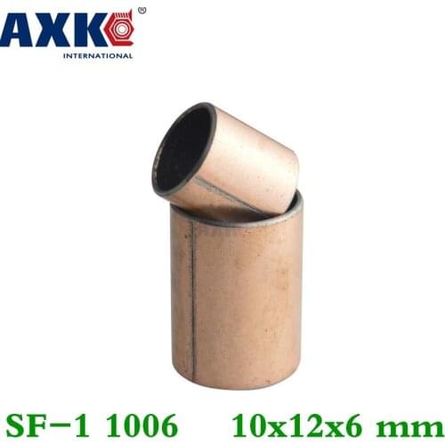 Axk 10pcs Sf-1 1006 10x12x6 Mm Self Lubricating Composite Bearing Bushing Sleeve Free Shipping Sf1