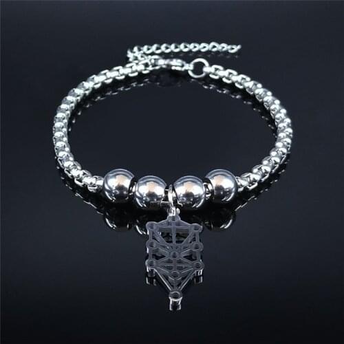 Hollow 7 Chakra Reiki Healing Balancing Buddha Stainless Steel Charm Bracelet Yoga Bracelets Bangles for Women Jewelry B3550S02