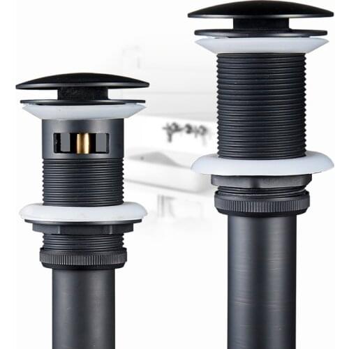 BAKALA 3 Colors Push Down Push UP DRAIN Brass Pop UP Waste Sink Drain With(out) Overflow for basin G-8411XX