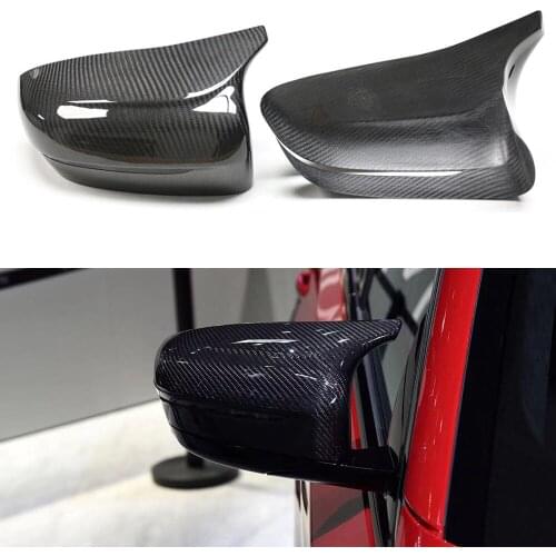 For BMW F90 F91 F92 Rearview Mirror Cover Real Carbon Fiber Material Replacement Style M5 M8 Side Mirror Folding Kit caps