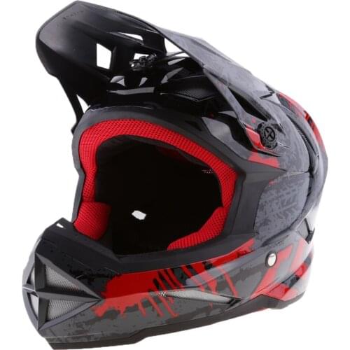 Black Motorcycle Motorbike Bike Helmet Cycling Full Face Helmet CE Approved