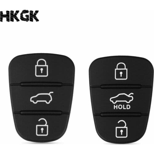 Remote Car 3 Buttons Rubber Button Pad For Hyundai for Kia K2 K5 Rio Sportage Flip Key